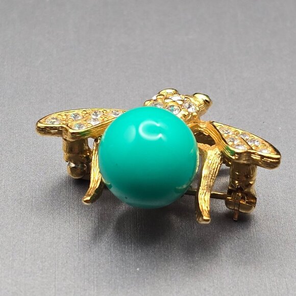 Joan Rivers Classic Collection Bee Brooch Set 10 12.3mm Interchangeable Beads - Picture 5 of 11